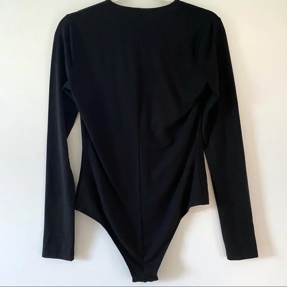 NWOT | Reformation Troye Knit Bodysuit Deep Plunge Size L - Picture 3 of 6